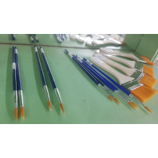 Pointed brushes Blue handle